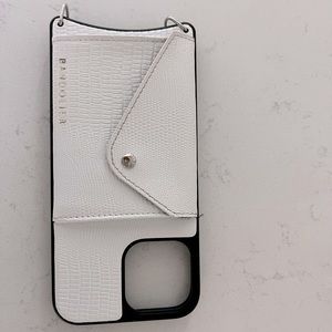 Bandolier, Paige Vegan side slot crossbody for iPhone 13 Pro Max.